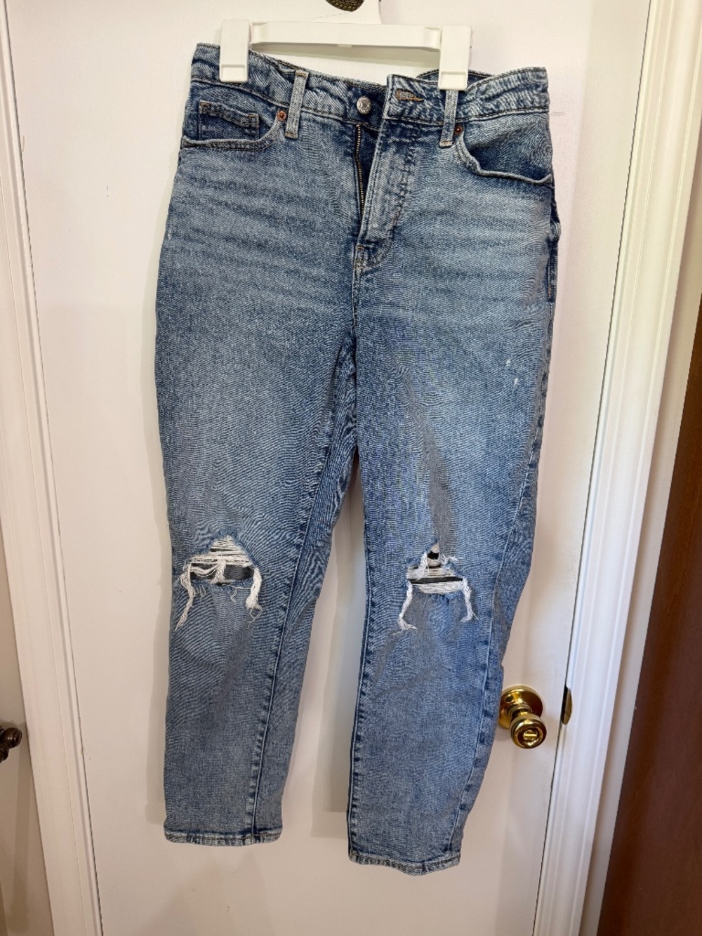Old Navy High Rise OG Straight Ankle Jeans in Vintage Wash, Curvy Size 6